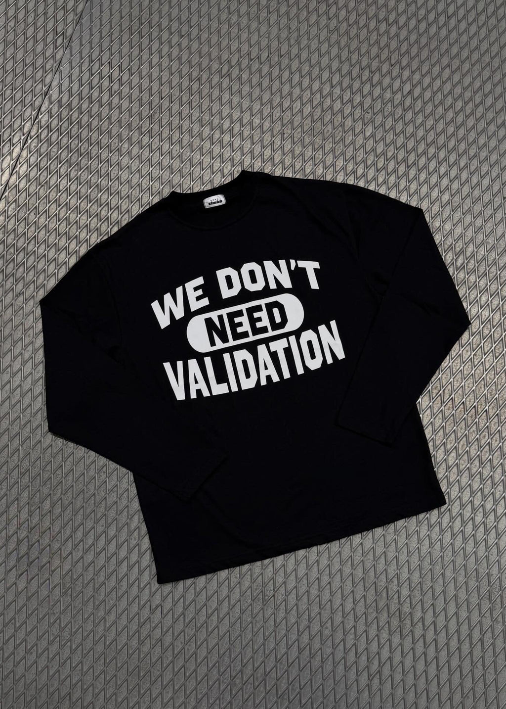 SLAMBBO LONGSLEEVE WHITE (WE DON'T NEED VALIDATION)