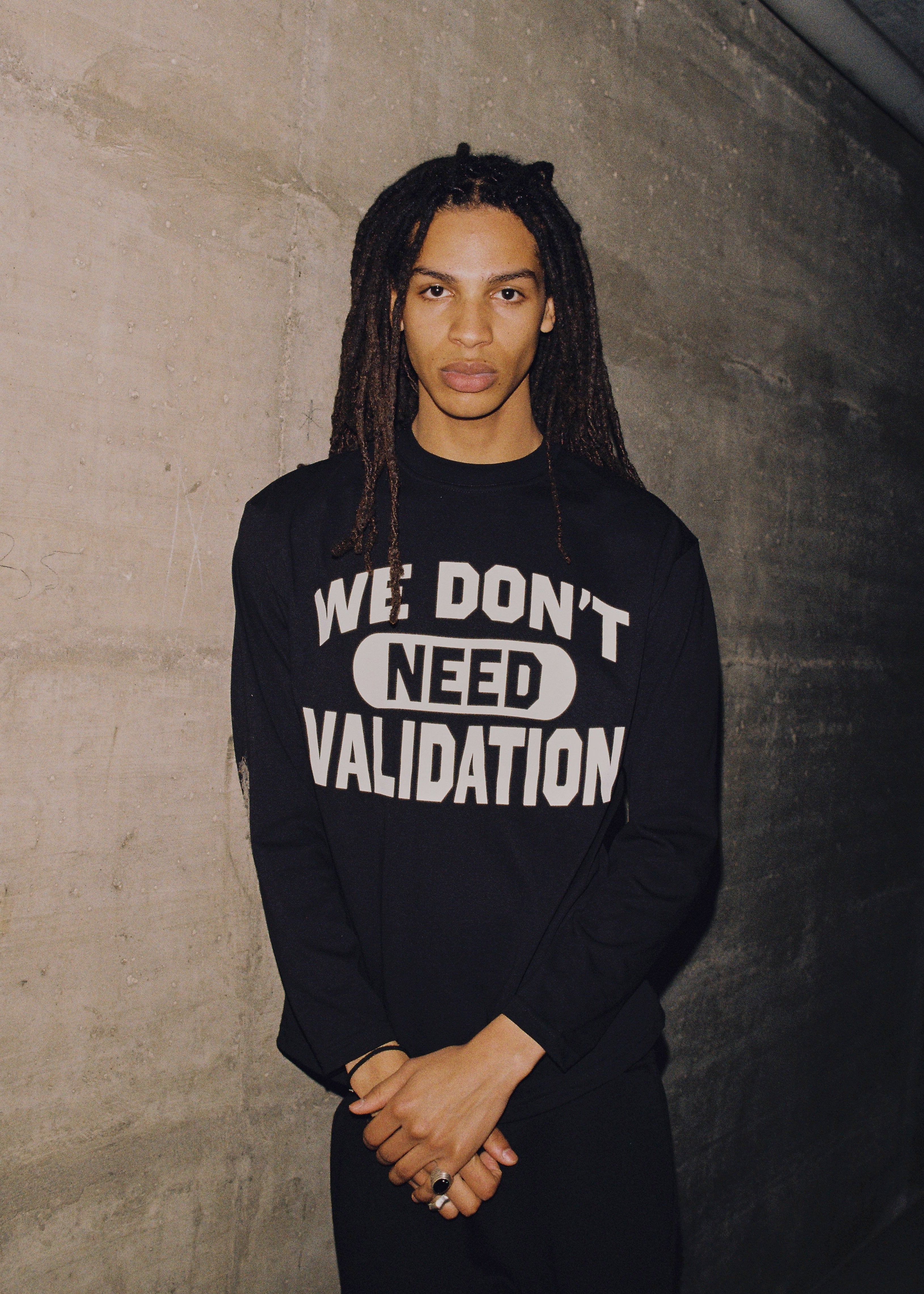 SLAMBBO LONGSLEEVE WHITE (WE DON'T NEED VALIDATION)
